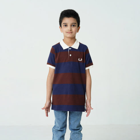 Two-Tone Polo T-Shirt